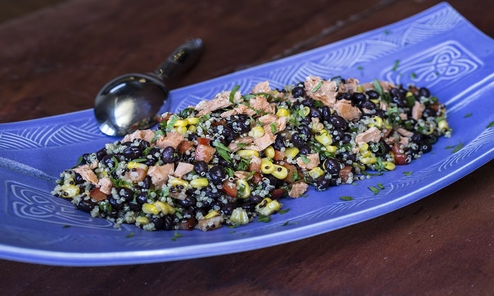 Salmon Quinoa Fiesta Salad