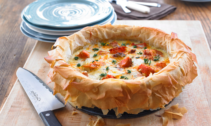 Salmon and Onion Tart