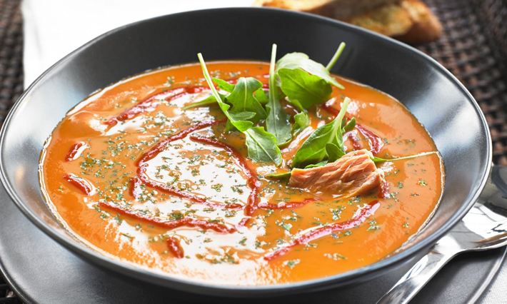 a bowl of Chef’s Salmon Chowder