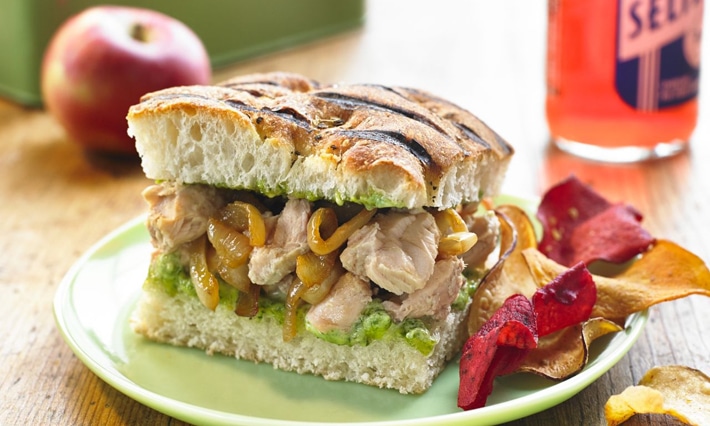 Salmon Pesto, Perfect Panini