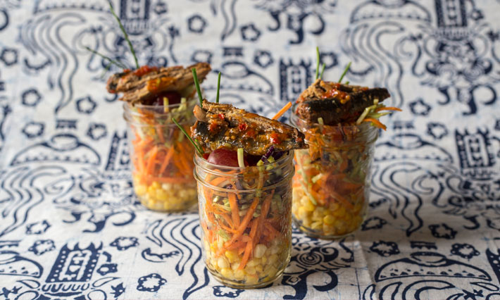 Layered Thai Chili Sardine Salad Recipe | Gold Seal