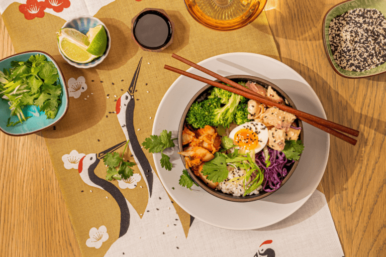 Kimchi Salmon Rice Bowls | Gold Seal