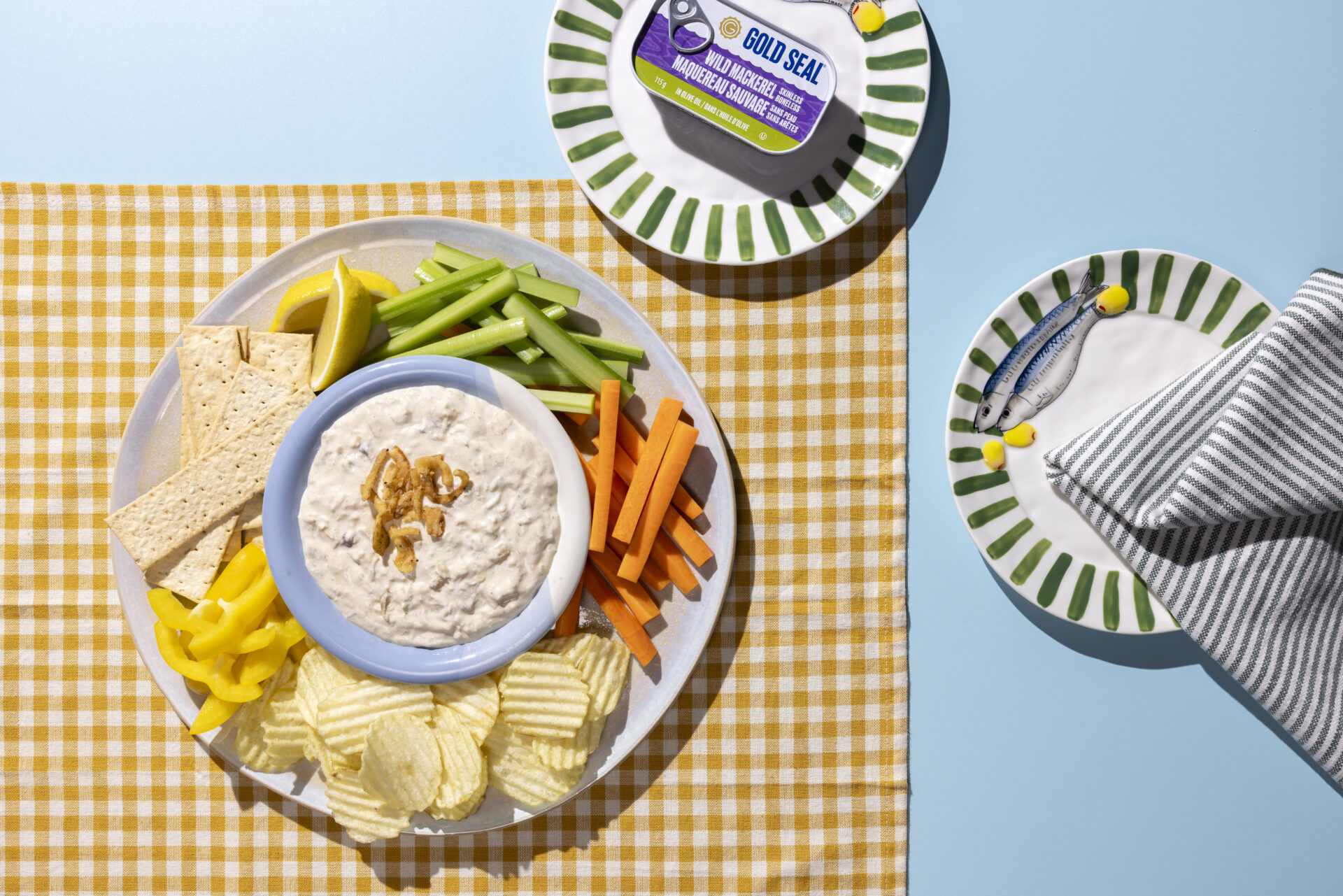 French Onion Mackerel Dip