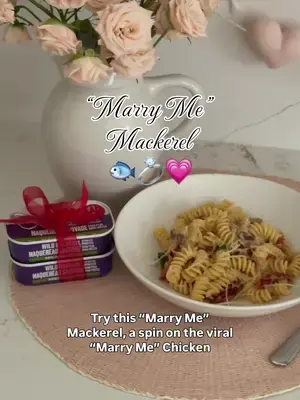 Looking for the PERFECT recipe to make for Valentine’s Day? ❤️ Try this recipe for "Marry Me" Mackerel, a spin on the viral “Marry Me” Chicken. It’s rich. comforting and delicious, and it’s the perfect dish to make for your special someone. 🥰 Ingredients: 1 tin Gold Seal Wild Mackerel in Olive Oil 2 tbsp Olive oil 2 tbsp Red onion, finely diced 2 cloves of garlic, minced ⅓ cup Sun-dried tomatoes, chopped ½ cup Vegetable stock 1 cup Heavy cream ½ cup Parmesan cheese, freshly grated ½ tsp salt ¼ tsp black pepper, 1 tsp chilli flakes ¼ tsp dried oregano, and ¼ tsp dried thyme 1 tbsp fresh basil leaves, torn Directions: Bring a large pot of salted water to a boil and cook your pasta according to the box instructions. Heat the olive oil in a large skillet or saucepan over medium heat. Add the red onion and sauté for 2–3 minutes until softened. Stir in the garlic and cook for another 30 seconds until fragrant. Add the sun-dried tomatoes, canned mackerel, chilli flakes, oregano, thyme, and salt and pepper and stir for 1 minute. Pour in the vegetable stock and heavy cream. Bring to a gentle simmer over medium-low heat for 3–5 minutes, stirring occasionally, until the sauce begins to thicken. Stir in the grated Parmesan cheese and the fresh basil leaves. Continue stirring gently for about 30 seconds until the cheese is melted and the basil is just wilted into the sauce. Add the cooked pasta and toss gently for 1 minute until the pasta is fully coated. Plate immediately with an extra sprinkle of parmesan and enjoy! #goldsealcanada #mackerel #valentinesday #marryme #recipe